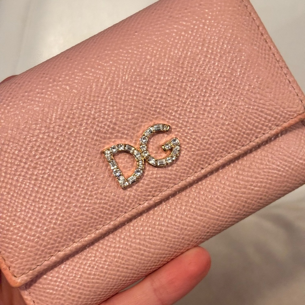 Dolce & Gabbana Dauphine Crystal Embelled Trifold Compact Wallet - Picture 2 of 13